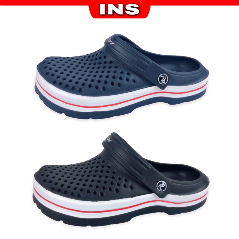 INS 40-45 Mens Rubber Sandal Slipper Men Shoes Kasut Clog Sarung Tutup ...