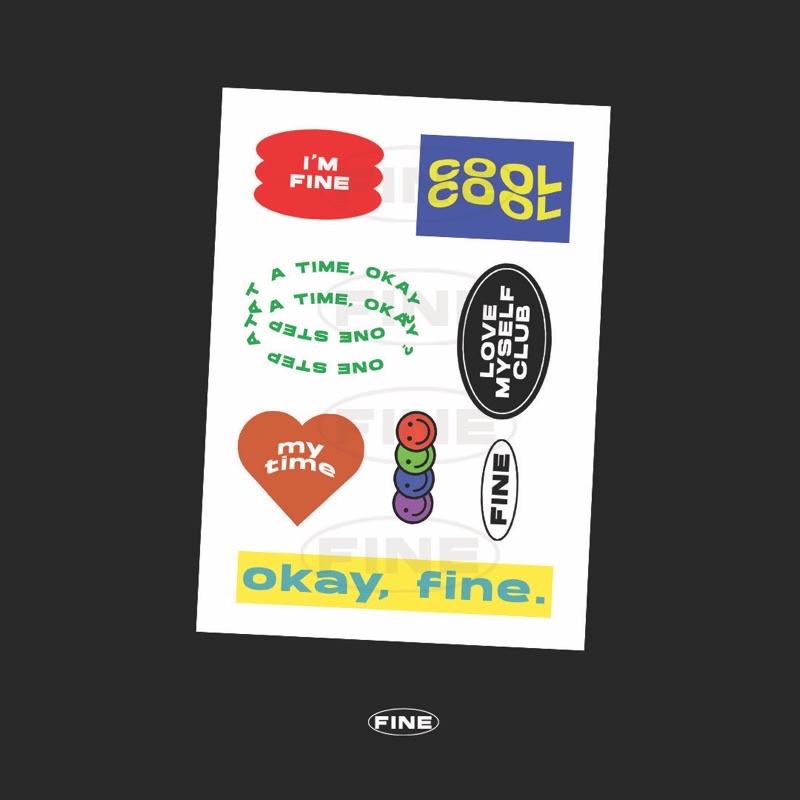 FINE - STICKER | Shopee Singapore