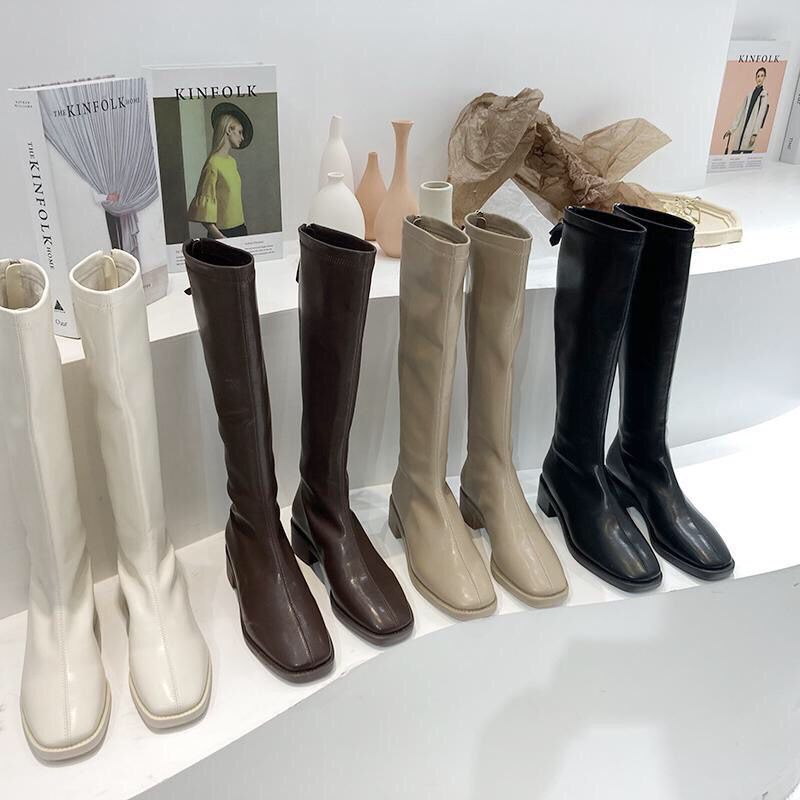 Low heel fashion boots sales