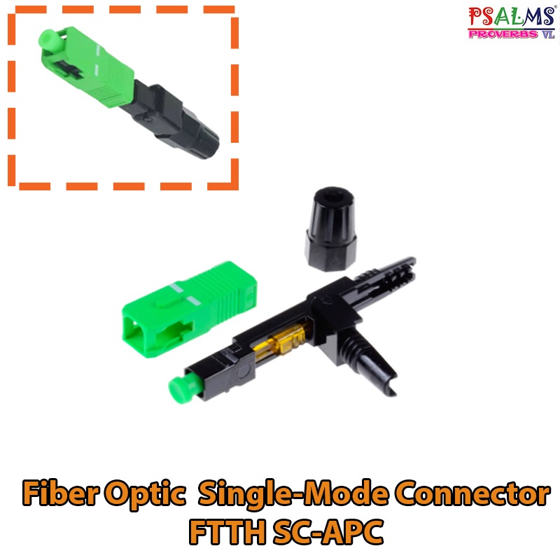 Fiber Optic Single-Mode Connector FTTH SC-APC | Shopee Singapore