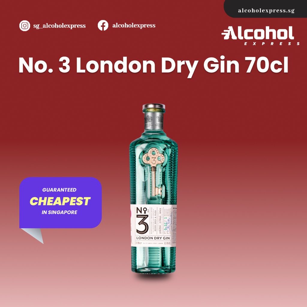 LONDON DRY GINNumber Three London Dry Gin【MINI, 54 OFF