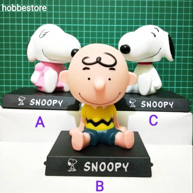 Bobble Head PEANUTS SNOOPY Action Figure Miniature Topper Car Display