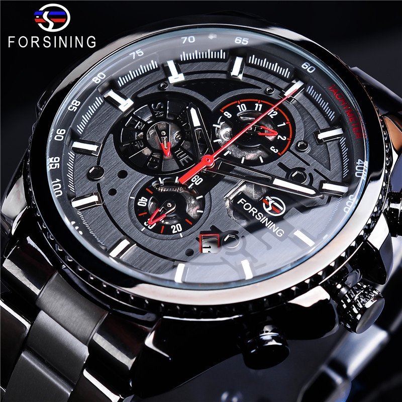 Waterproof Multi-function Mechanical Watch,Men's Fashion Fully ...