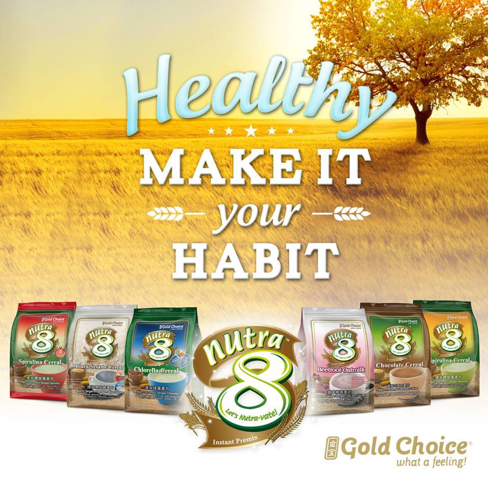 Gold Choice Nutra8 Spirulina Cereal (No Added Cane Sugar) 15 sachets ...