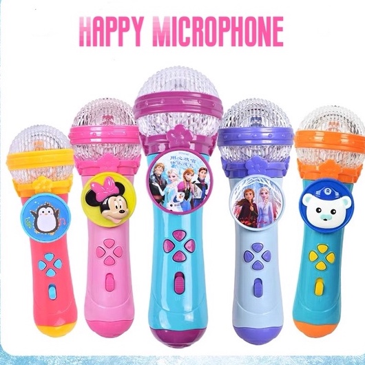 SG Stock Disney Children Microphone Singing Sound Toy Kids Multiple-function Musical Toy