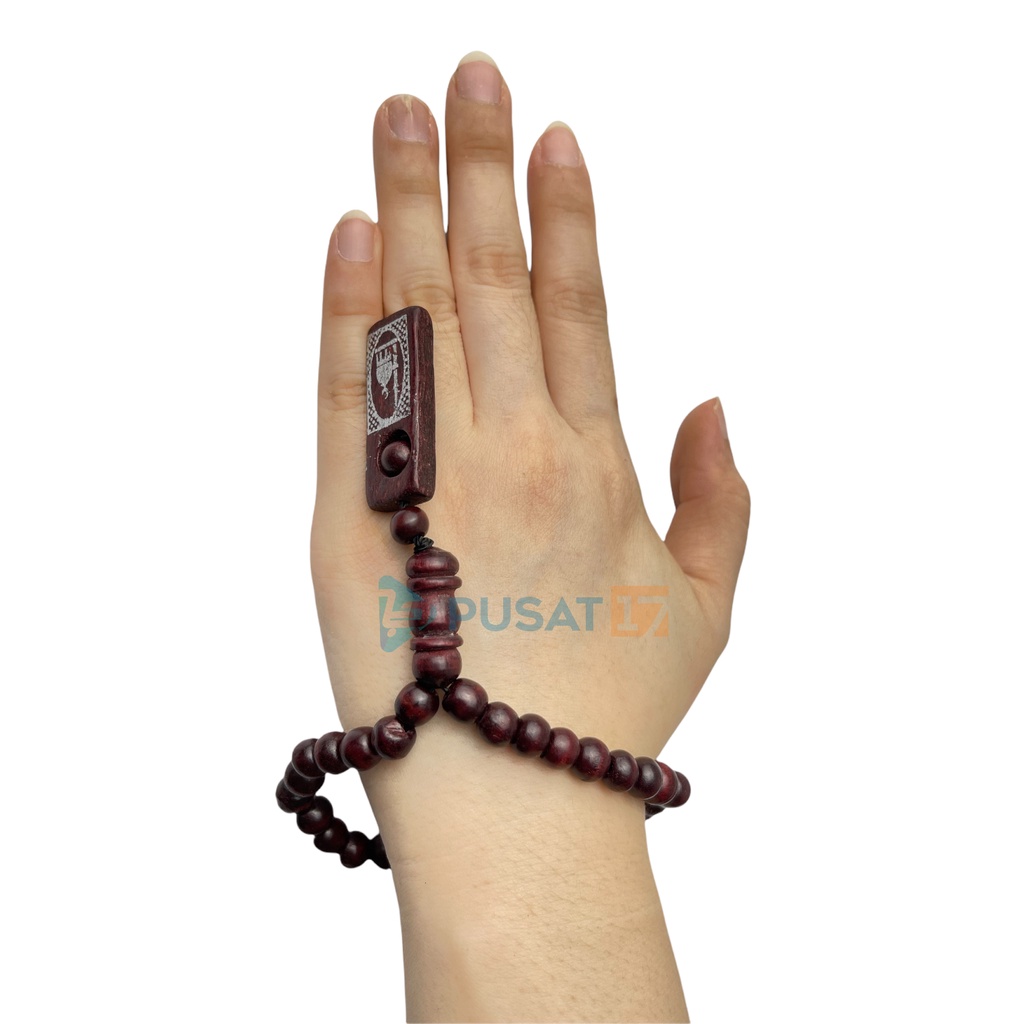 PUSAT17 TASBIH KAYU ISI 33PCS BUTIR / SOUVENIR HAJI UMROH / SOUVENIR PESTA PERNIKAHAN TASBEH TASBIH SHOLAT MUSLIM - Gambar 2