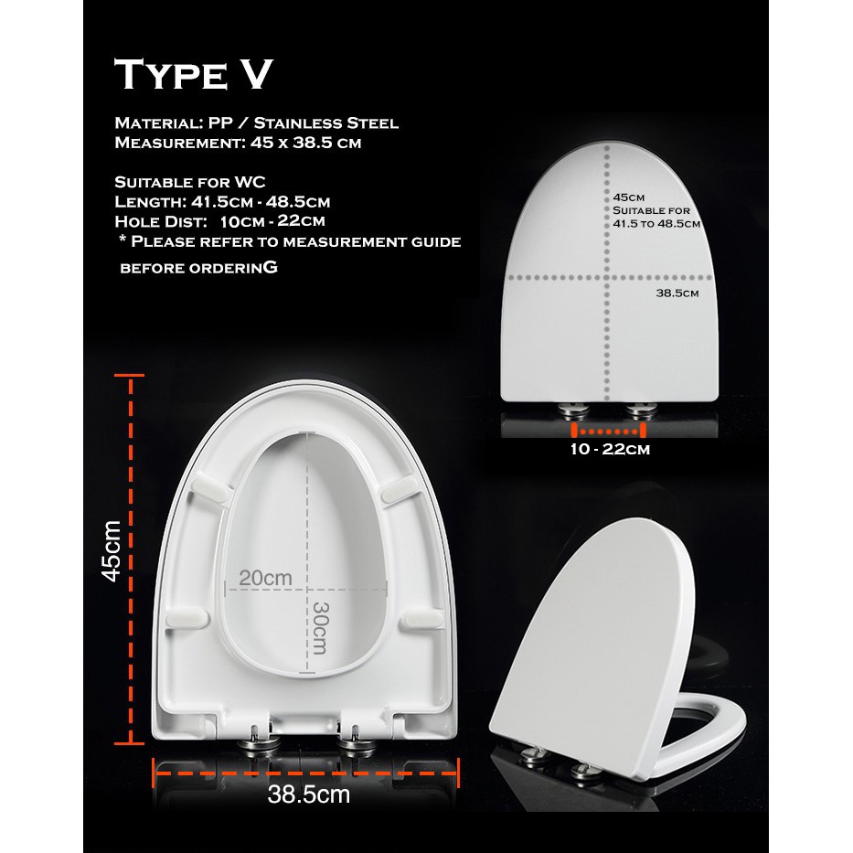 (sg Stock) Toilet Seat Cover   Quick Release   Silent Slow-close 