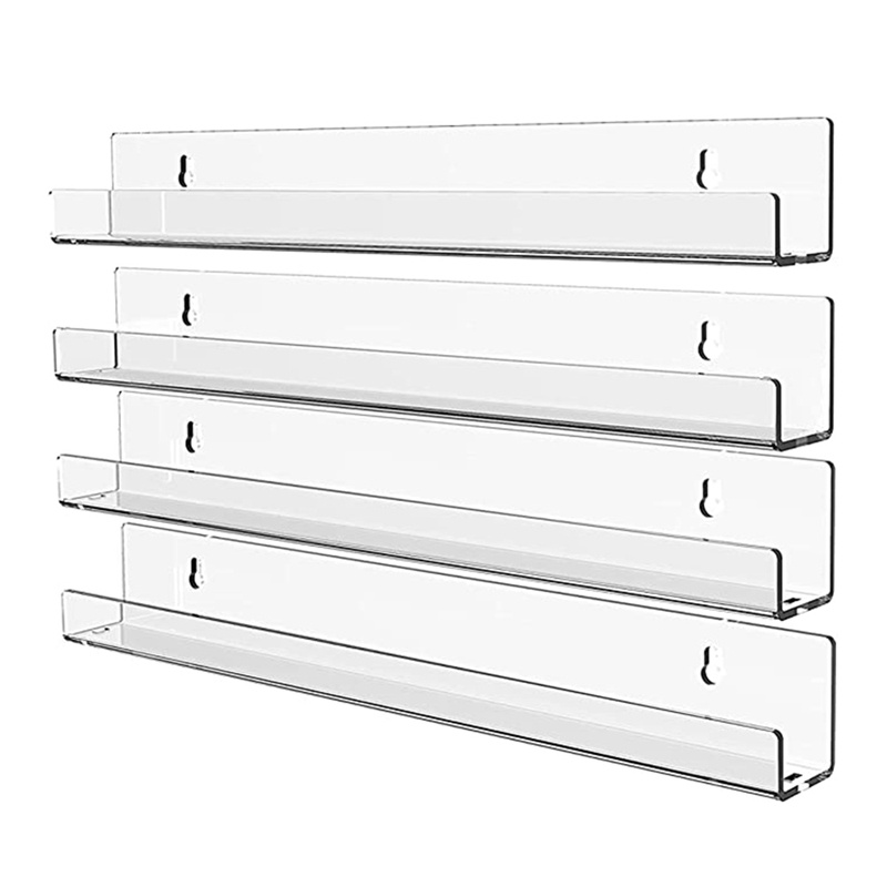 Acrylic Clear Floating Bookshelf,Invisible Wall Mounted Bookshelf,ern