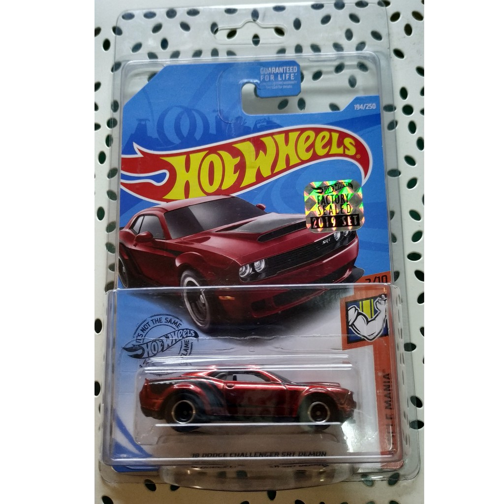 Hot Wheels Factory Sealed 18 Dodge Challenger SRT Demon Super Treasure Hunt 2019 Shopee Singapore