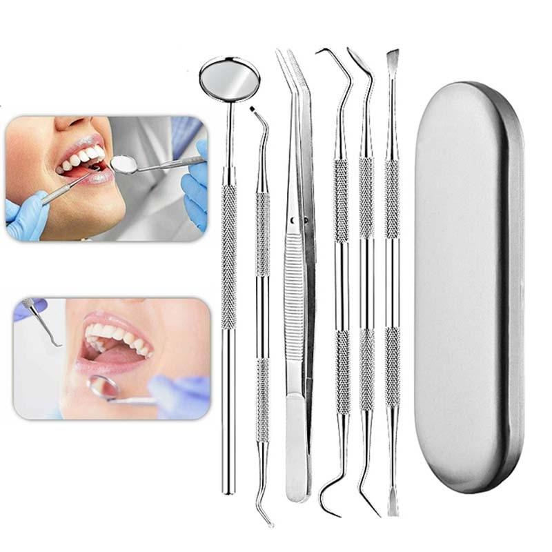 6pc/3pc Dental Mirror Stainless Steel Dental Dentist Prepared Tool Set ...