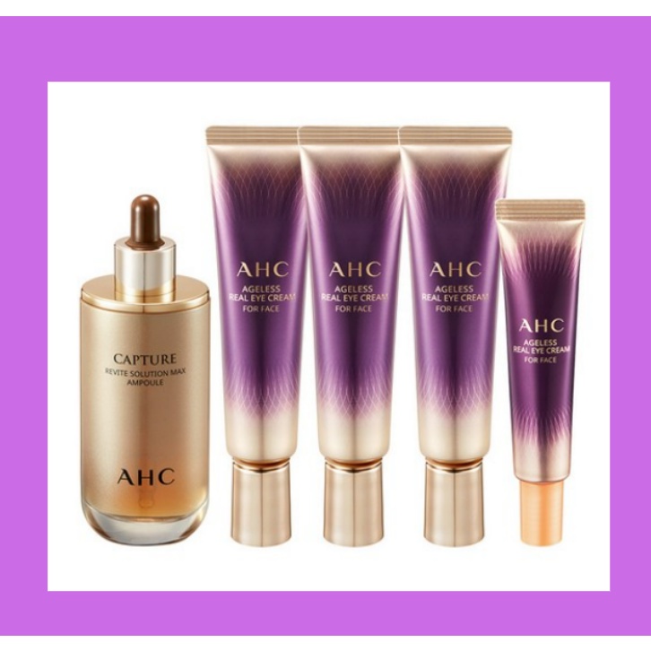 AHC Ageless Eye Cream Set Eye Cream for Face + Ampoule Set Shopee