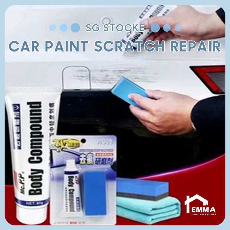 ?SG Ready Stock? Car Scratch Repair Agent Repair Of Scratches On Car Auto Body Polishing Car Beauty Abrasive