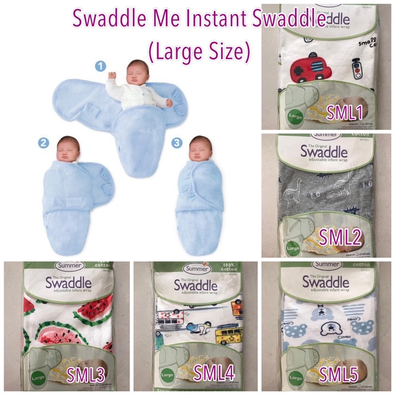 Swaddle me large store size