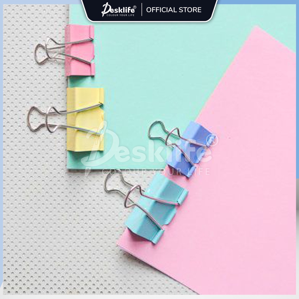 Desklife Colourful Binder Clips 15mm/19mm/25mm/ 32mm/41mm/51mm - (DRUM ...