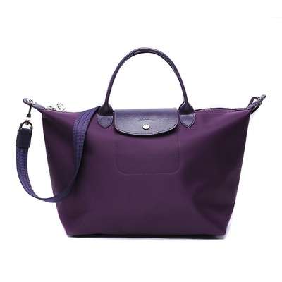 Longchamp Le Pliage Neo Handbag Short Handle Dark Purple