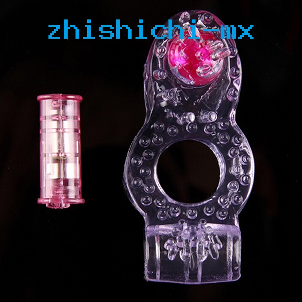 Zhishichi Vibrating Penis Rings Clitoris Double Cock Ring Elastic Delay ...
