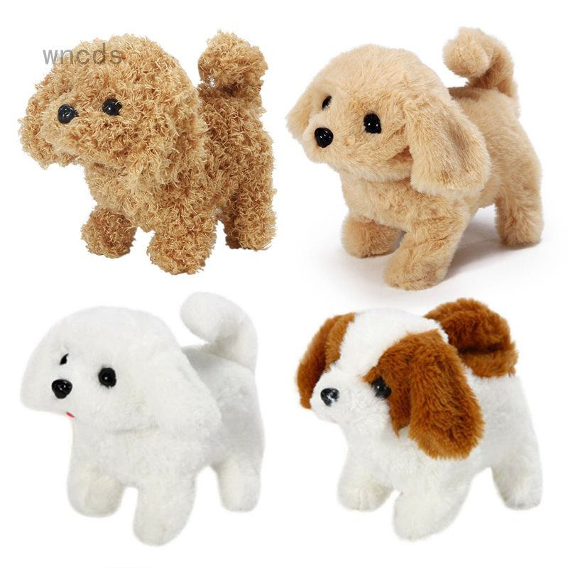 Electric Simulation Dog Plush Doll Toy Smart Called Walking Smart Robot Dog Teddy Children Christmas Gift