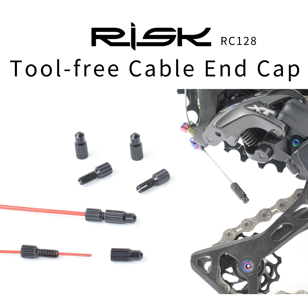 Tool Free Reuseable Hand tighten bicycle brake line tail cover brake