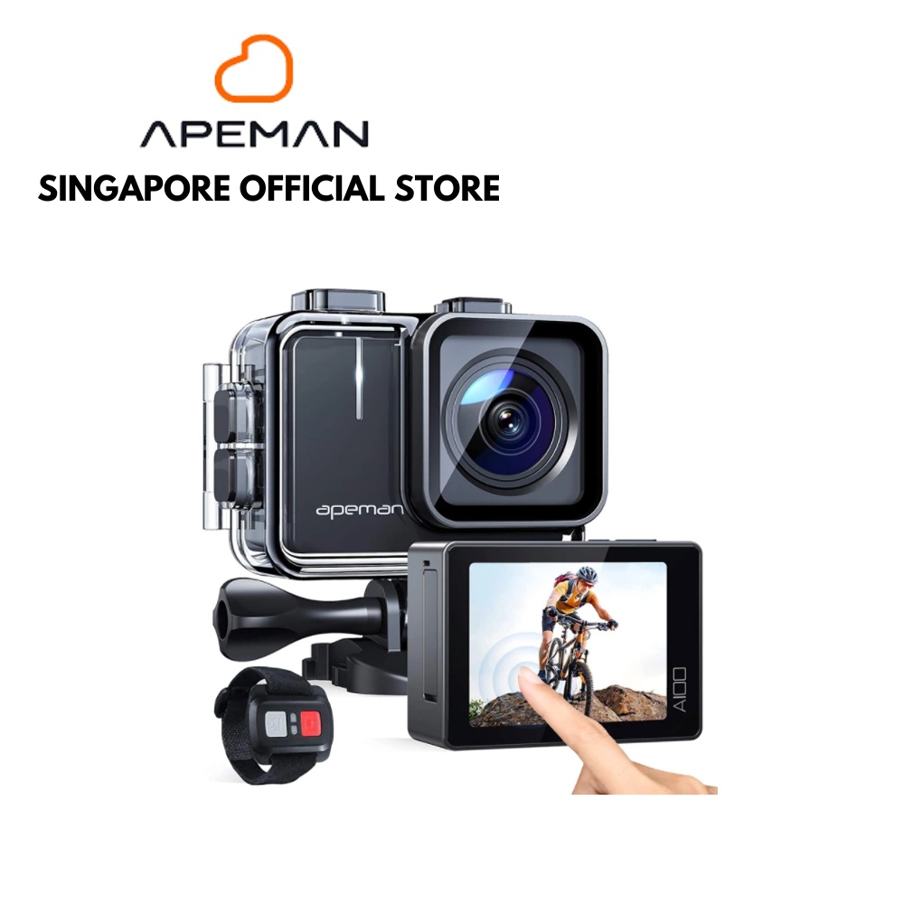 APEMAN Action Camera Trawo A100 4K Waterproof (Singapore Warranty