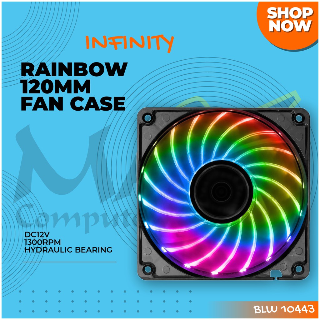 Infinity Rainbow Hydraulic Bearing RGB 120mm Fan Case Fan Casing ...