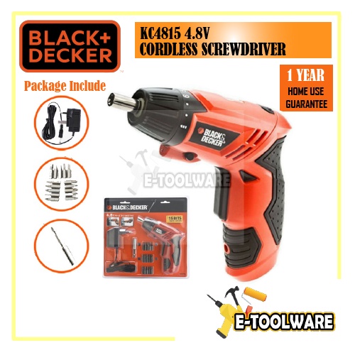 Black & Decker KC4815 4.8V 200Rpm Cordless Rechargeable Screwdriver ...