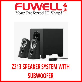 Logitech Z313 SPEAKER SYSTEM WITH SUBWOOFER [2 year limited hardware ...