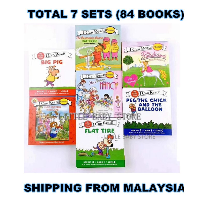 I CAN READ (Total 7 sets, 84 books) | Shopee Singapore