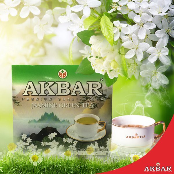 Akbar Premium Jasmine Green Tea (20 Teabags) Ceylon Tea | Shopee Singapore