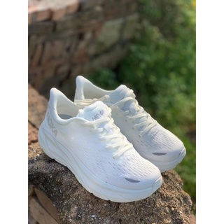 All white store hoka shoes