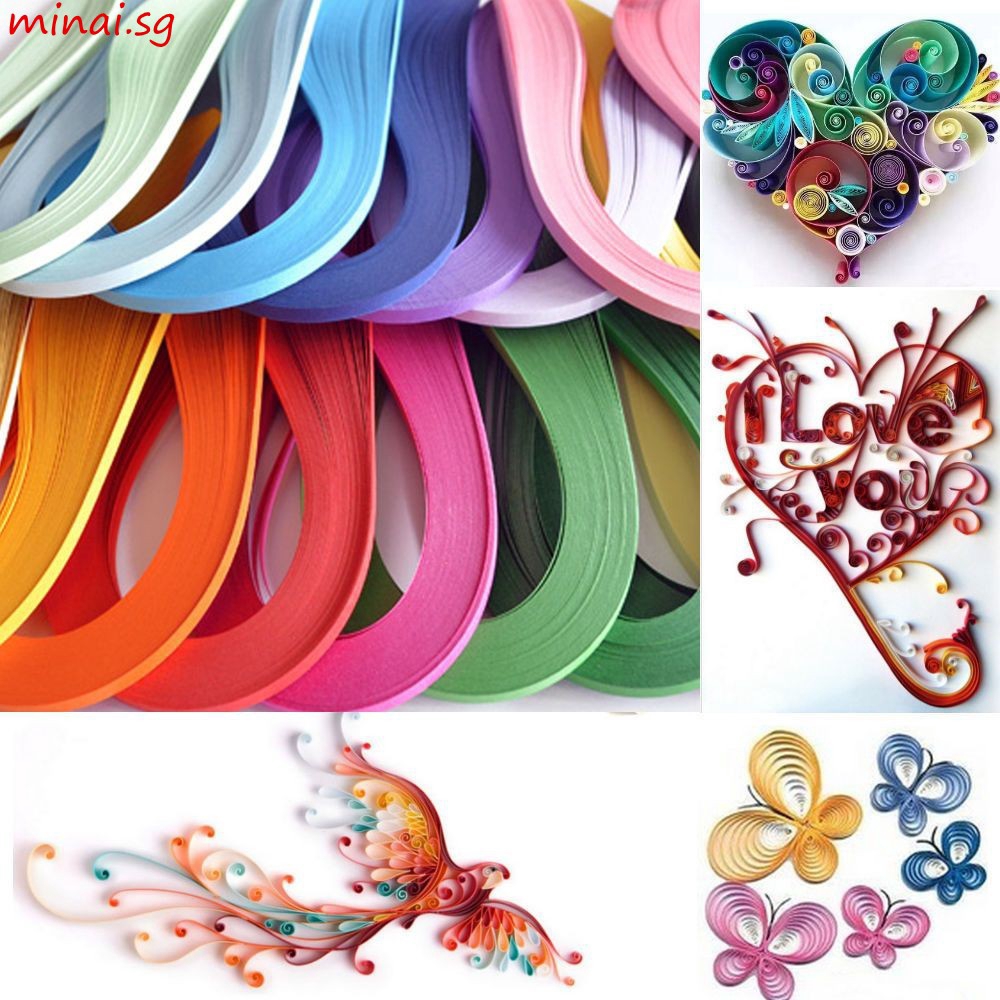 120 Stripes 3mm Solid Color Hand Craft Stripes Origami Quilling Paper
