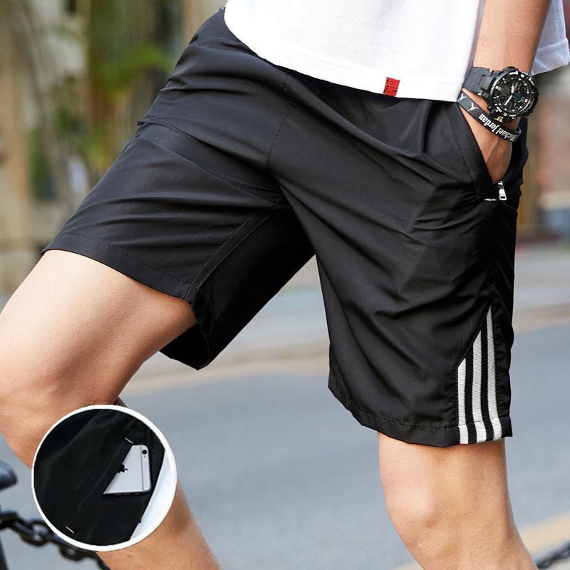 Cotton Men Shorts Casual Short Pants Cropped Shorts Drawstring