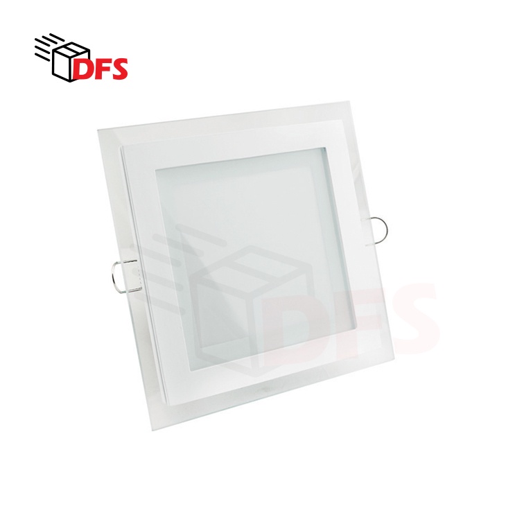 DFS LED LIGHT LED Glass Type Recessed Downlight 6W 12W 18W Round/Square ...