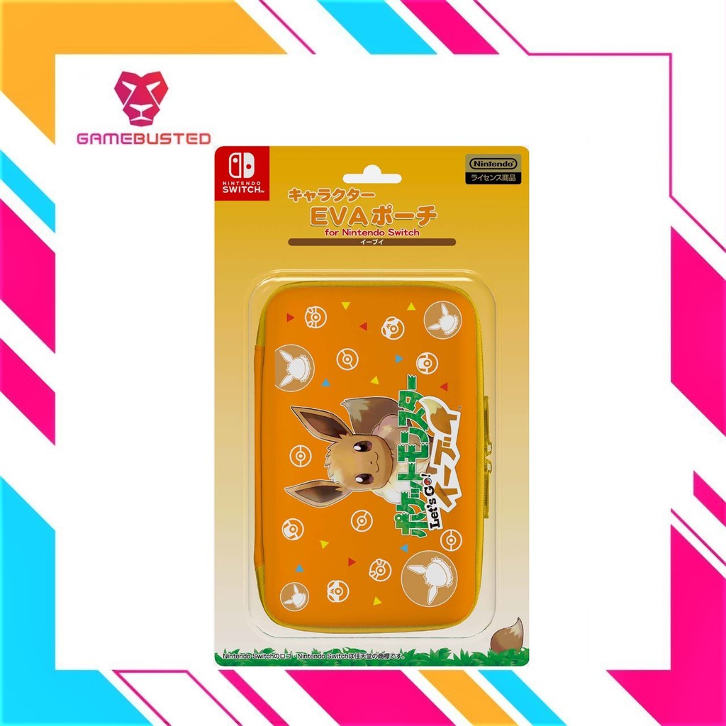 Nintendo Switch Eva Pouch Lets Go Eevee Orange (Official) | Shopee ...