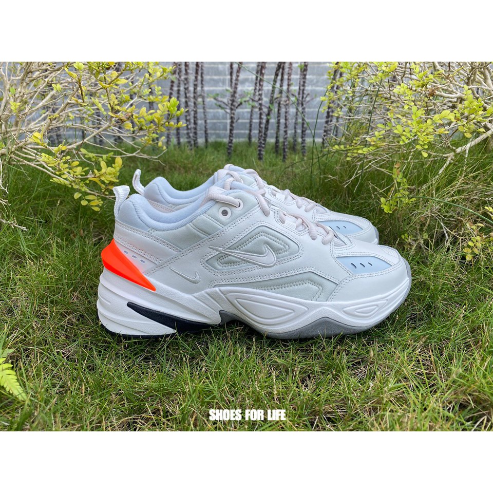 Nike m2k tekno white orange sale