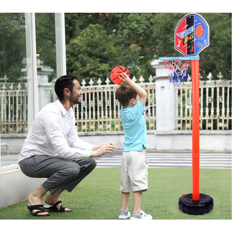 [SG Ready Stock] Children Basket Ball w Hoop Set Height Adjustable/ Great Sport for Kids