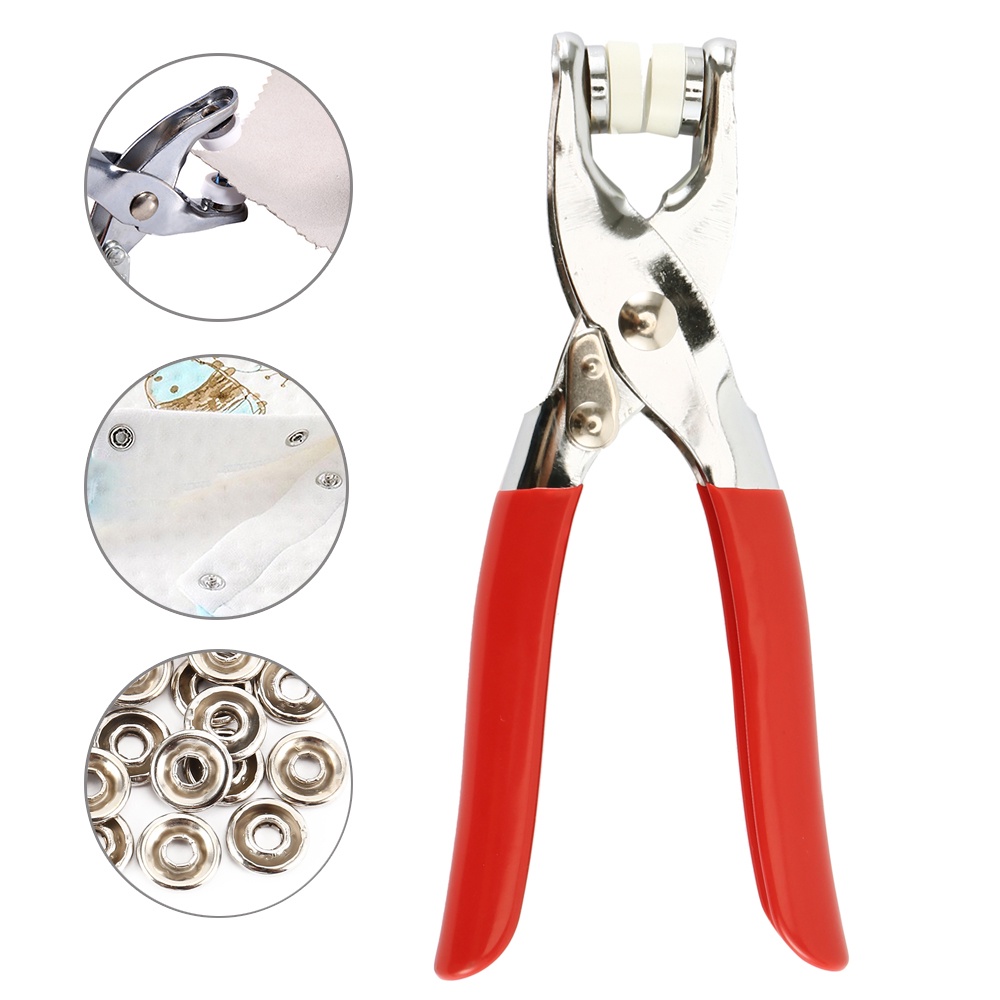 1Pc Plier Rivet Snap fastener Hand Tool Fastener Eyelet Cloth Shoe Bag