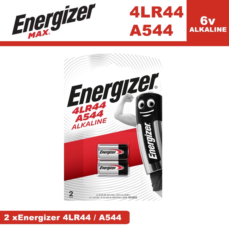 Energizer A544 /4LR44 (6V) Alkaline Battery - 2pcs per pack | Shopee ...