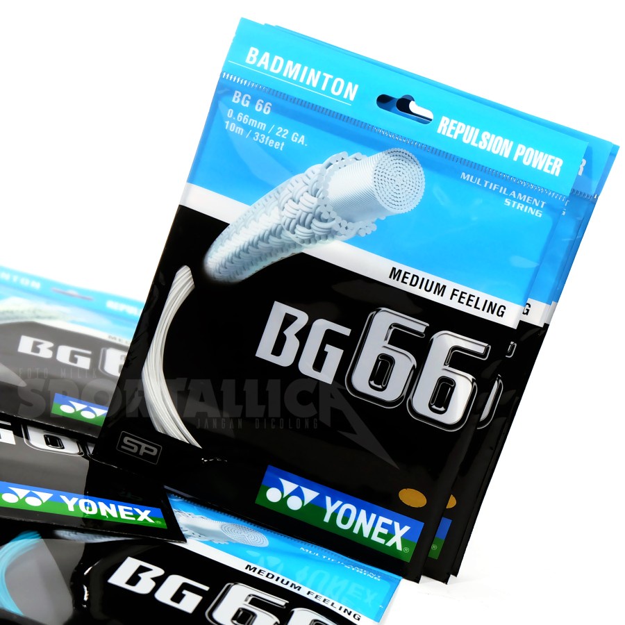 BADMINTON STRINGS - YONEX BG 66 STRINGS / BG66 SUNRISE SP ORIGINAL 100% ...
