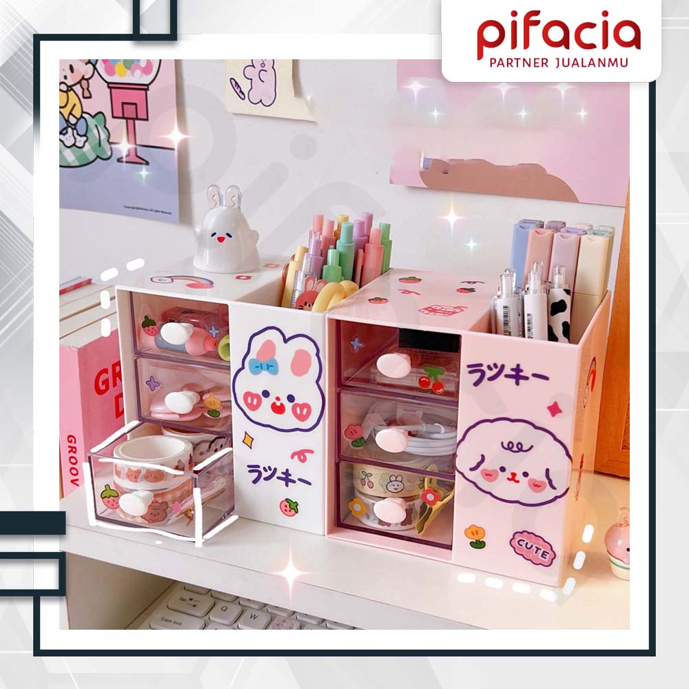 Mini Drawer Box Stationery Storage Container Jewelry Accessories ...
