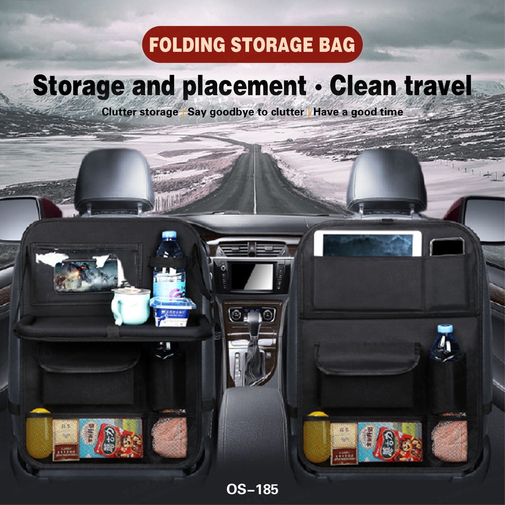 Backseat Car Storage Organizer || Multi-use Seat Pouch || Auto Stowing ...