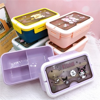 540ml Animal Lunch Box Japanese Double-layer Round Mini Bento Box