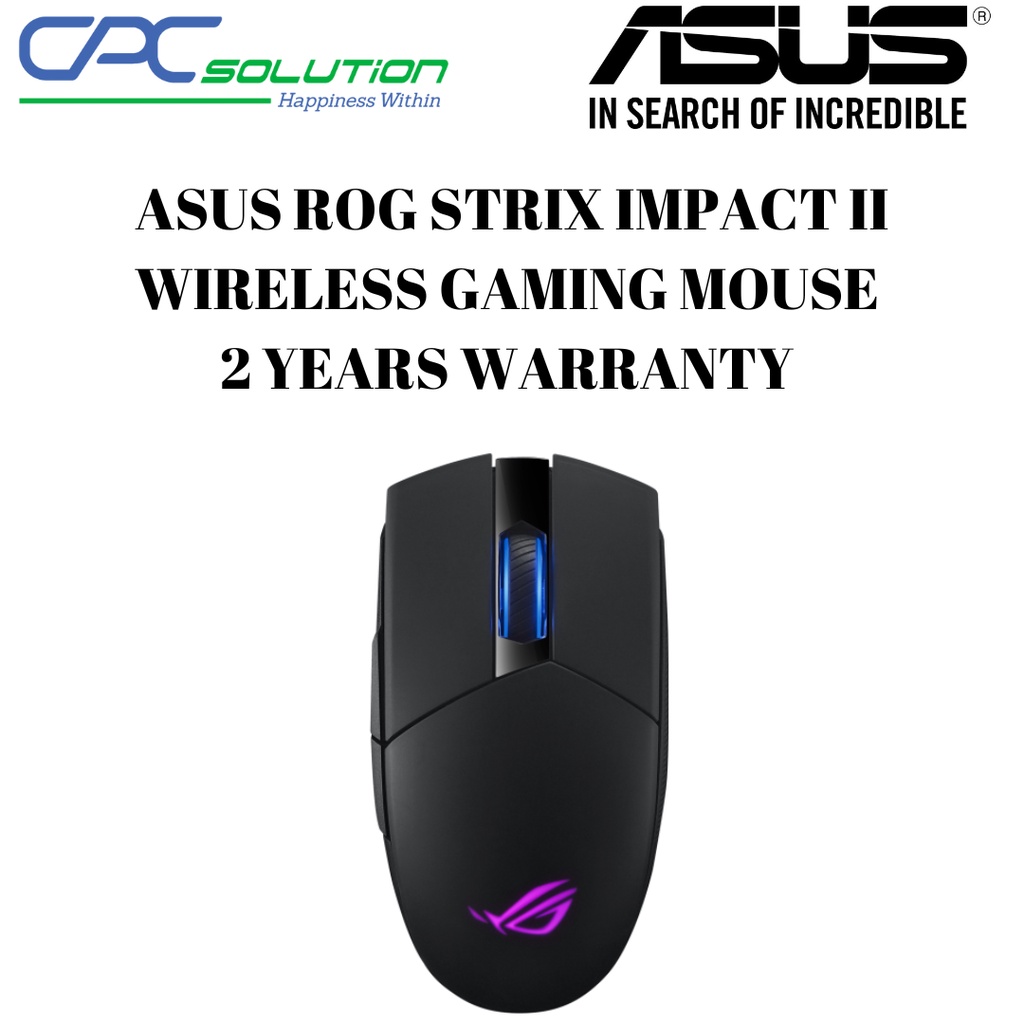 Asus Rog Strix Impact Ii Wireless Gaming Mouse 2 Years Warranty Shopee Singapore