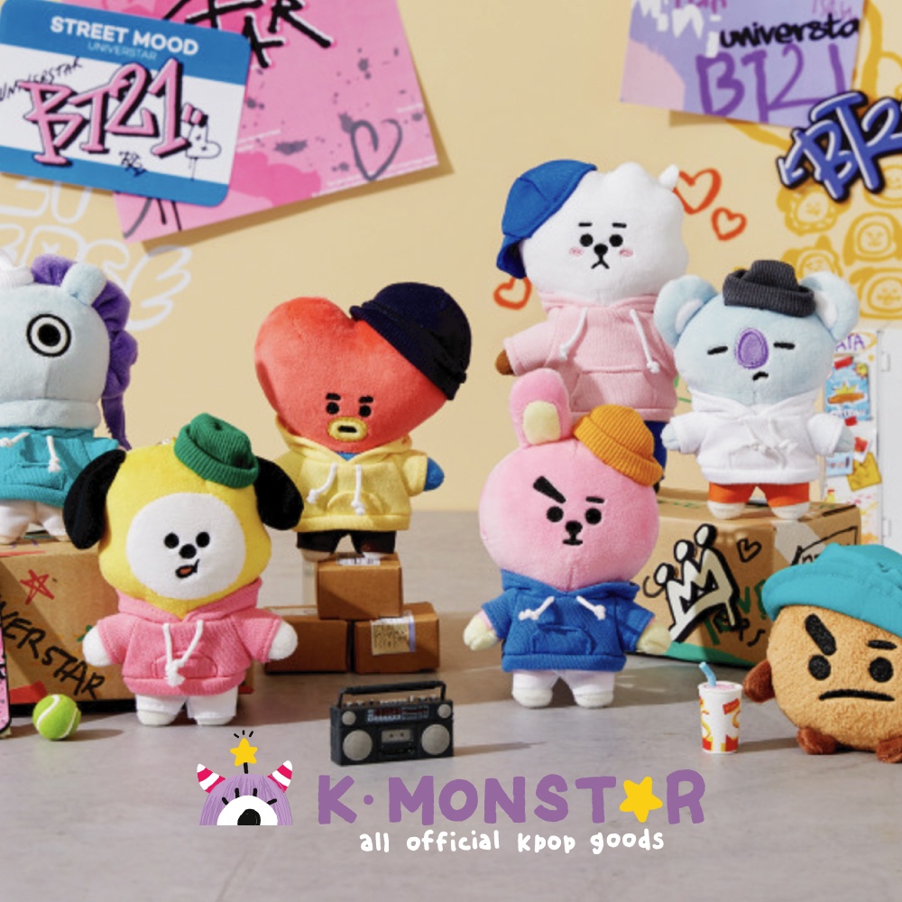 BT21 SHOOKY Street Mood Standing Doll Official K-POP Authentic