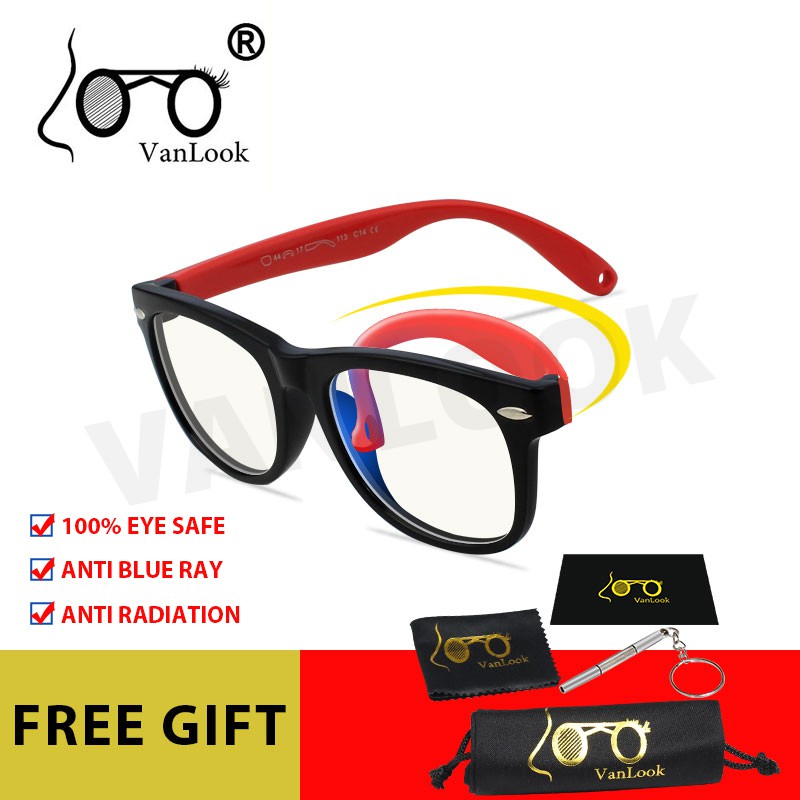 Kids Computer Glasses Screen Gaming Anti Blue Ray for Boys Girls Kid Child Silica Antiglare Clear Lenses