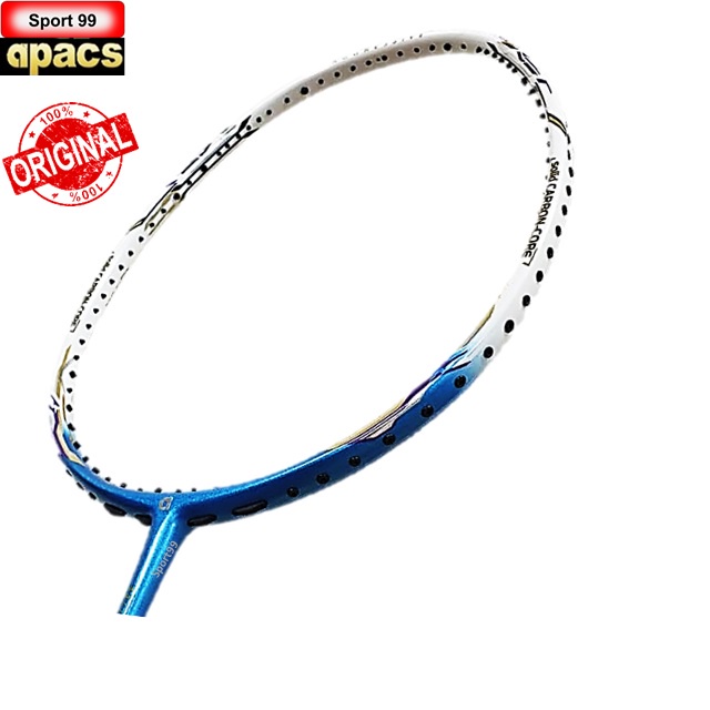 Apacs Imperial Aggressive【No String】 Badminton Racket -White Blue Matt ...