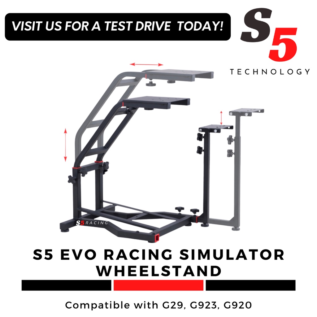 S5 EVO Racing Simulator Wheelstand for G27 G29 G923 T300RS T500RS ...