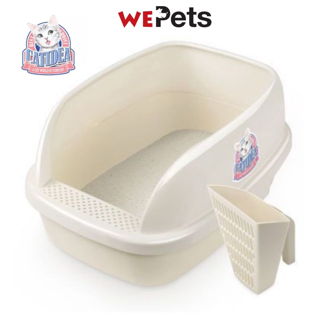 CATIDEA Big Bread Cat litter box semi-close [Ready Stock] | Shopee ...