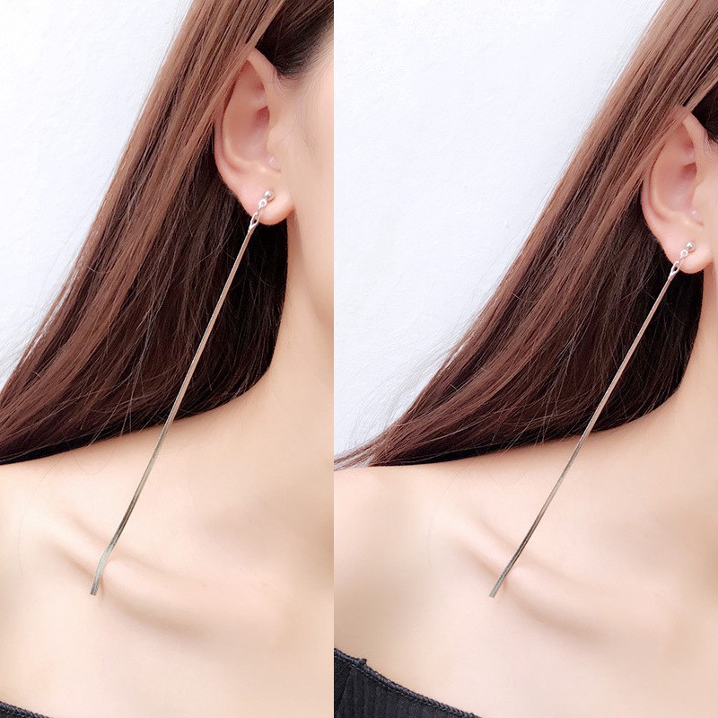 Very long dangle earrings sales