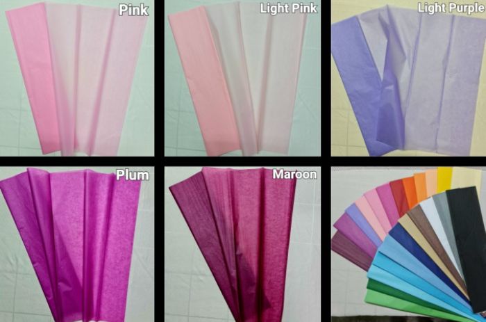 [10 Sheets Pack] [WRP 08] Wrapping Paper | Color Tissue Wrapper | Silk ...