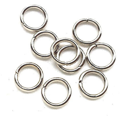 Ready Stock Platinum rhodium plated jump rings split ring 4mm/5mm/6mm ...